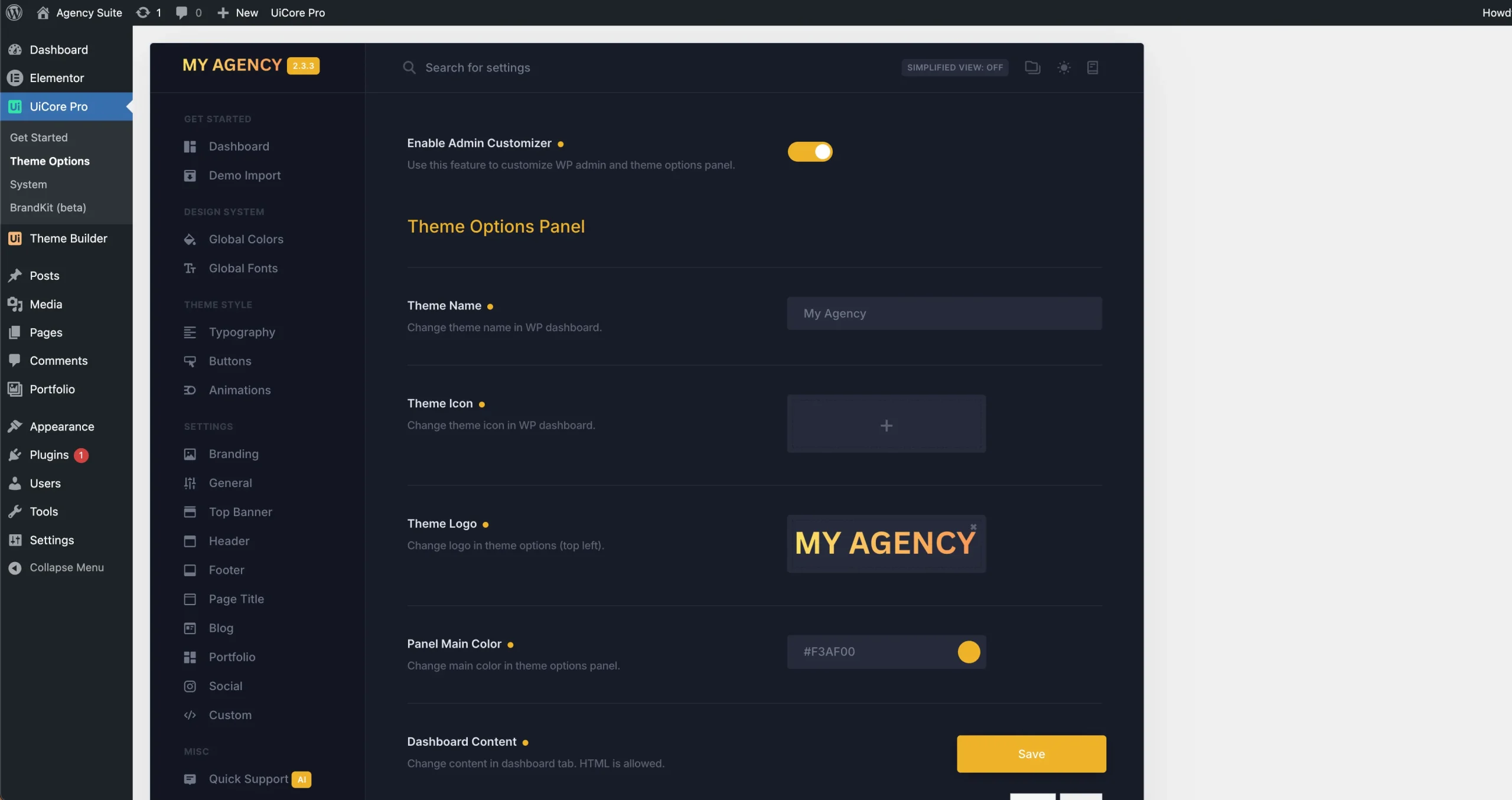 admin-customizer